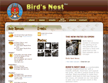 Tablet Screenshot of birdsnestbar.com